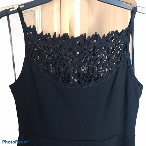 Free People Little Black Dress Lace Detail  Woman’s Small - Picture 2 of 6